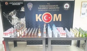 Gümrük kaçağı içkiler yakalandı