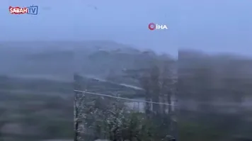 Çorum'da mayıs ayında kar yağışı