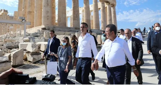 «Επισκέφτηκε αυτό που έχτισαν οι πρόγονοί του», είπε ο Έλληνας δημοσιογράφος mamoğlu