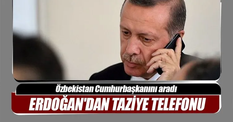 Cumhurbaşkanı Erdoğan, Özbekistan Cumhurbaşkanını aradı