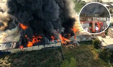 Bursa'da korkutan yangın! Yan yana 3 fabrika cayır cayır yanıyor #bursa