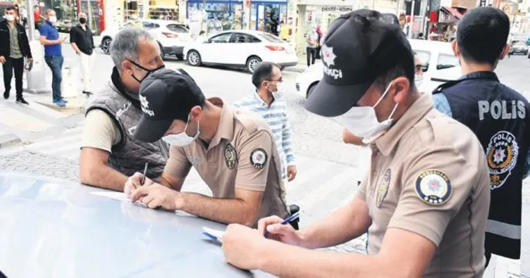 Maske takmayana 900 Lira ceza