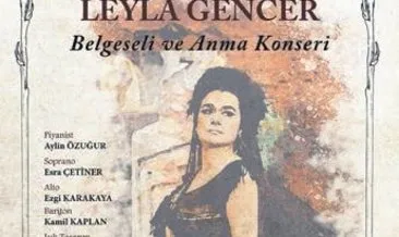 Türk Divası Leyla Gencer için anma konseri