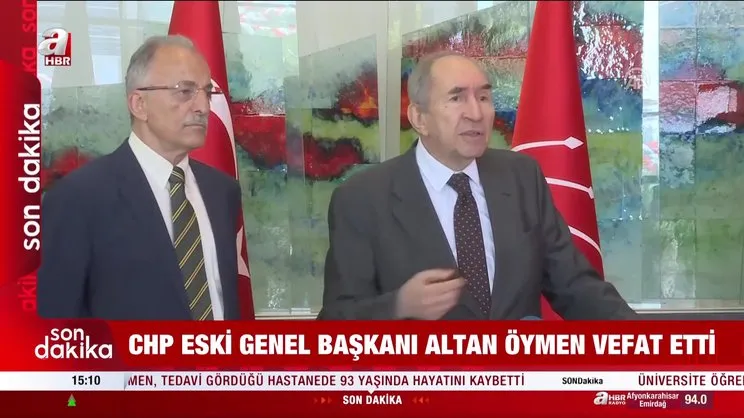 Son Dakika: Eski CHP Genel Başkanı Altan Öymen hayatını kaybetti | Video