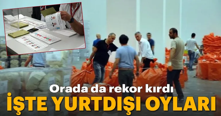 İşte yurtdışı seçim sonuçları