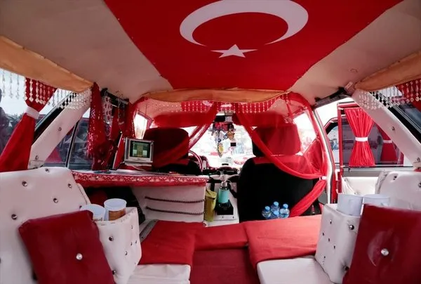 Otomobilini Kartal Palasa çevirdi