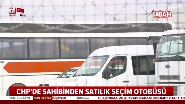 CHP'nin kayıp seçim otobüsü galeride çıktı!