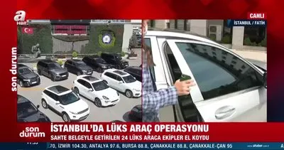 İstanbul’da 40 milyon TL’lik lüks araç operasyonu!