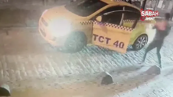 İstanbul’da taksici dehşeti kamerada | Video