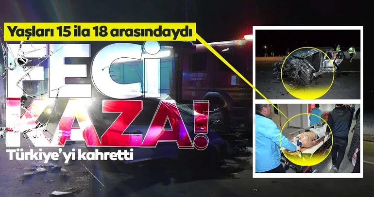 Son dakika: Aksaray’da gençlerin olduğu otomobil tırın altına girdi: 3 ölü, 2 yaralı!