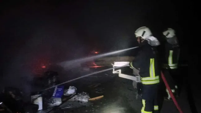 Dalaman’da iş yeri yangını