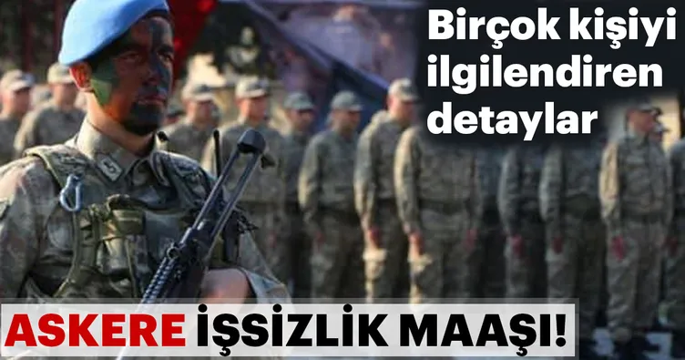 Son dakika: Bedelli askerlik konusundan sonra merak edilen diğer konu da Askere işsizlik maaşı...
