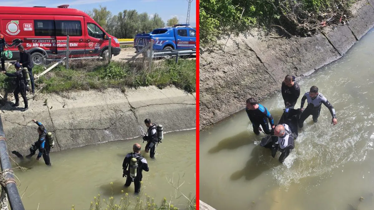Amasya'da ekiplerin aradığı kadının cenazesi sulama kanalında bulundu!
