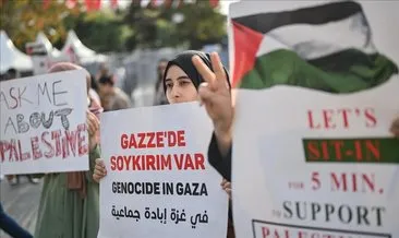İstanbul’da kadınların Filistin’e destek için başlattığı oturma eylemi 13. gününde