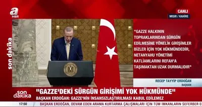 SON DAKİKA | Başkan Erdoğan ve Mısır Cumhurbaşkanı Abdulfettah es-Sisi’den ortak basın toplantısı