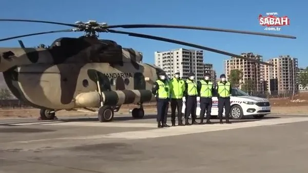 Mardin'de helikopterli trafik denetimi | Video