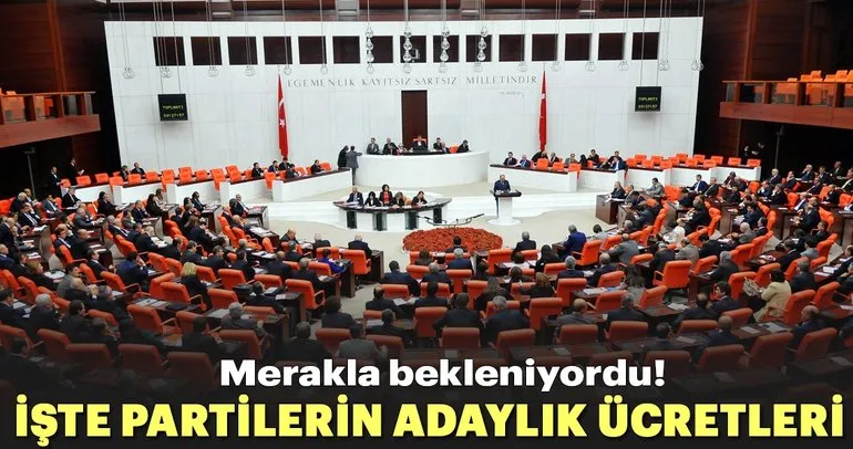 Milletvekilliği aday adaylığı ücretleri belli oldu! Milletvekilliği aday adaylığı ücretleri ne kadar?