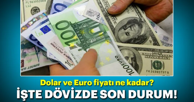 İşte serbest piyasada döviz fiyatları!