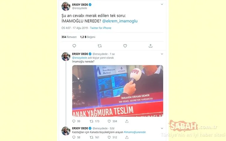 İstanbul'da sel: Seçim gecesi 12 kez canlı yayına çıkan İmamoğlu’ndan hala ses yok!