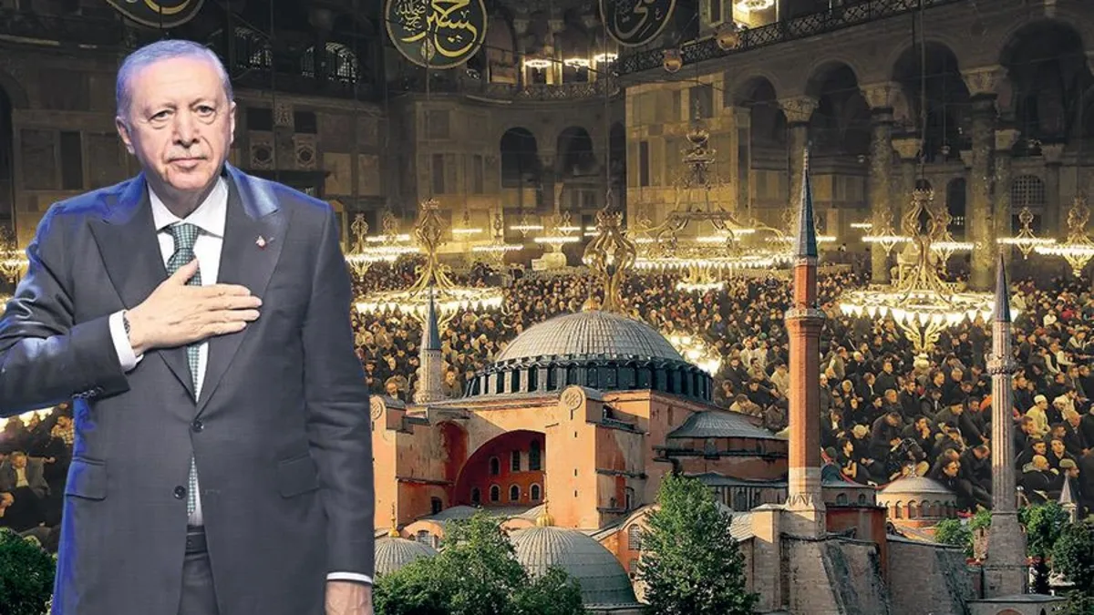 Ayasofya'nın yeniden ibadete açılmasının 6. yıl dönümü.