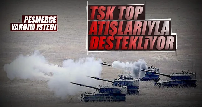 TSK’dan Peşmerge’ye Topçu desteği
