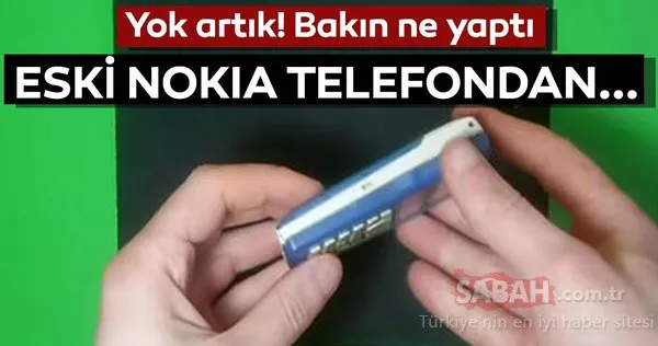 Mühendis genç eski Nokia telefonu bakın nasıl değerlendirdi