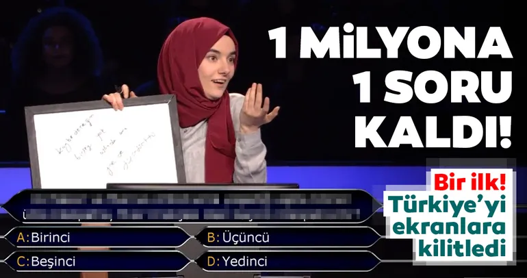 Kim Milyoner Olmak İster’de bir ilk! Türkiye’yi ekran başına kilitledi