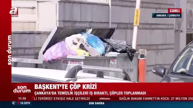 Ankara'da çöp krizi | Video