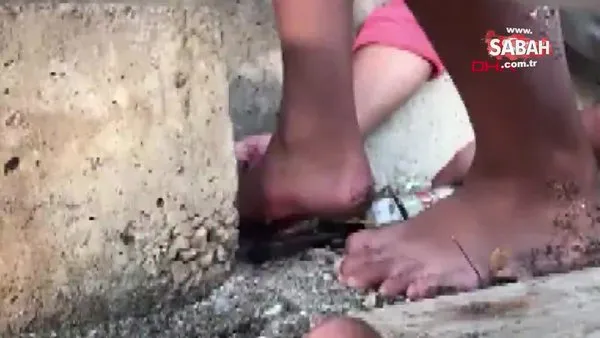 Kocaeli'de dehşete düşüren görüntü! Ayağına çivi batan çocuğu itfaiye böyle kurtardı | Video
