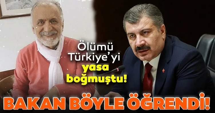 Türkiye’yi yasa boğmuştu! Cemil Taşçıoğlu’nun ölümünü Bakan Koca böyle öğrenmiş...