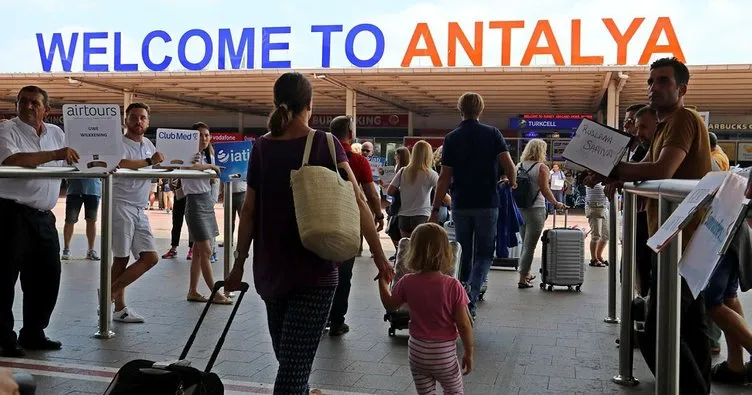 Antalya’ya 1 Ocak’tan itibaren gelen turist sayısı 1 milyon 316 bin oldu
