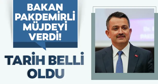 son dakika bakan pakdemirli duyurdu 2