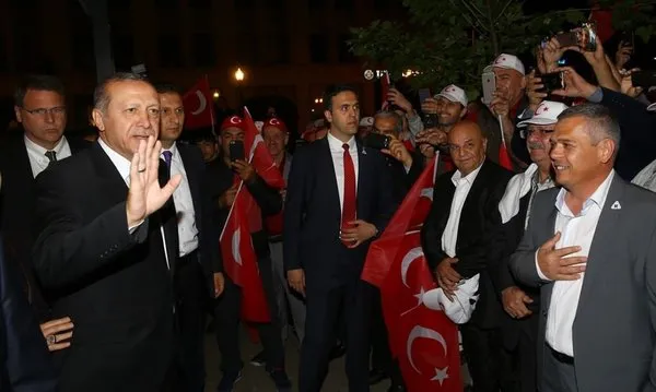 Cumhurbaşkanı Erdoğan, Louisville'de coşkuyla karşılandı