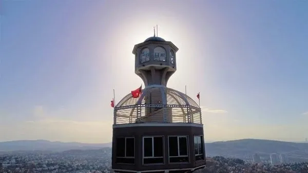 Seyir Teraslı caminin manzarası havadan görüntülendi