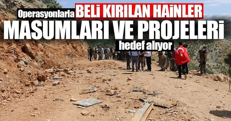 Vatandaşın yoluna PKK engeli