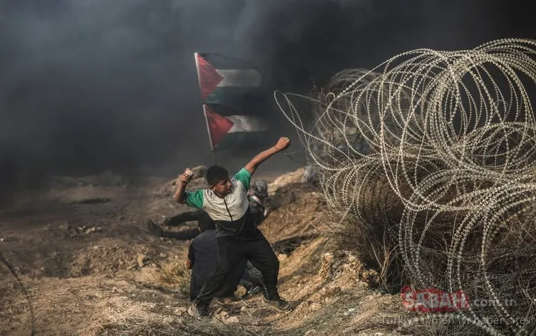 İşgalci İsrail Gazze sınırında yine kan döktü