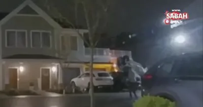 ABD’de polisten kaçan araç istinat duvarından düştü | Video