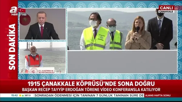 Cumhurbaşkanı Erdoğan, 1915 Çanakkale Köprüsü ile ilgili Ulaştırma ve Altyapı Bakanı'ndan bilgi aldı | Video