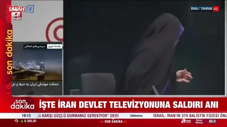Savaş giderek şiddetini artırıyor: İran Devlet Televizyonu'na füze isabet etti!