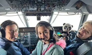 Acıyı unutmak için uçtular! Türk Hava Kuvvetleri pilotları depremzede çocukları kokpitte ağırladı