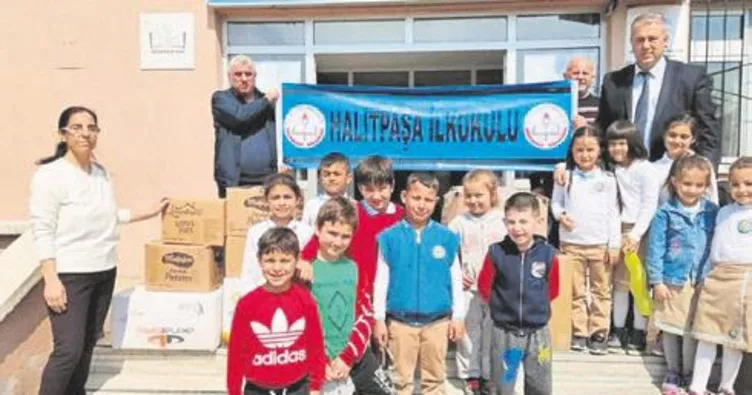 Erdekli öğrenciler yardım gönderdi