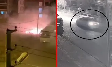 Kırşehir’de akılalmaz olay! Yangın çıkarıp taksiyle kaçtı: O anlar kameraya yansıdı! #kirsehir