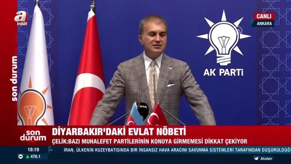 AK Parti Sözcüsü Ömer Çelik bayrak detayına dikkat çekti | Video