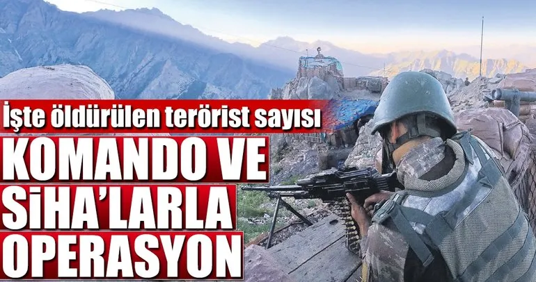 Diyarbakır’da komando ve SİHA’larla operasyon