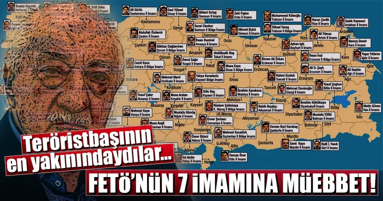 FETÖ’nün 7 imamına müebbet