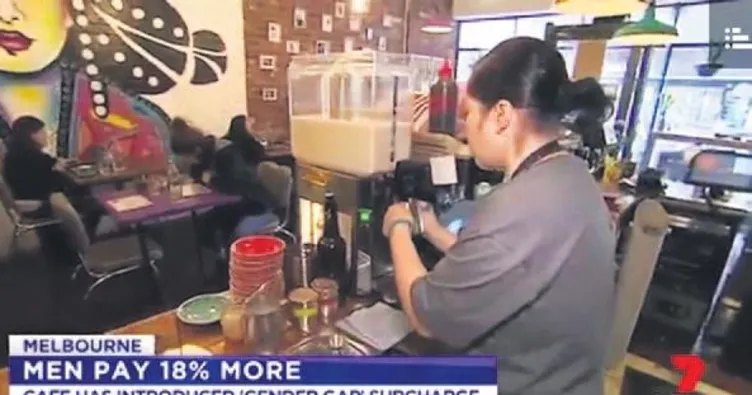 Bu kafede erkekler daha fazla ödüyor