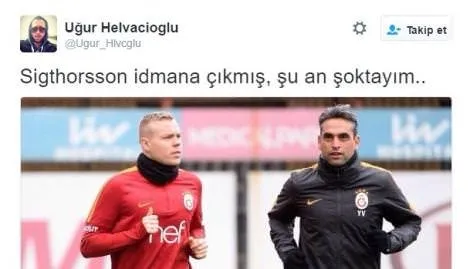 Galatasaray’da Sigthorsson idmana çıktı, Twitter yıkıldı