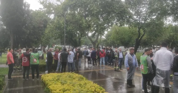 İBB önünde protesto