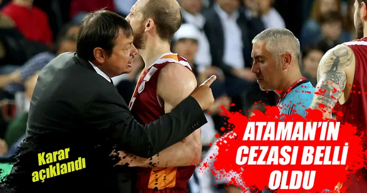 Ergin Ataman’a 3 maç ceza