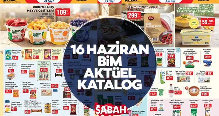 BİM AKTÜEL YENİ HAFTA KATALOĞU ÇIKTI! 💥 16...